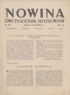 Nowina : dwutygodnik ilustrowany. R. 2, 1927, nr 2, 1 II