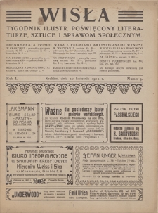 Wisła : tygodnik ilustrowany poświęcony literaturze, sztuce i sprawom społecznym. R. 1, 1912, nr 3, 20 IV