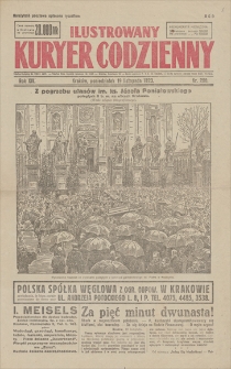 Ilustrowany Kuryer Codzienny. R. 14, 1923, nr 290, 19 XI