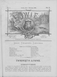Łowiec : organ Galicyjskiego Towarzystwa Łowieckiego. R. 2, 1879, nr 4, 1 IV