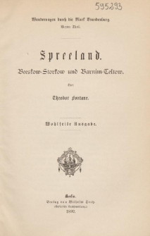 Spreeland : Beeskow-Storkow und Barnim-Teltow