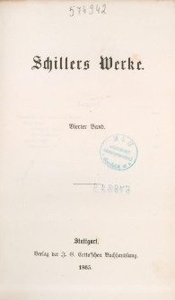 Schillers Werke. Bd. 4