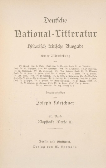 Oden, Epigramme und geistliche Lieder
