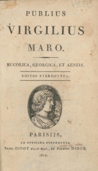 Bucolica ; Georgica ; et Aeneis