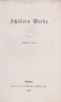 Schillers Werke. Bd. 7