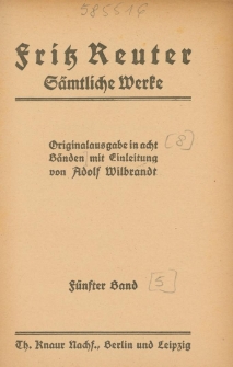 S&auml;mtliche Werke. Bd. 5-6