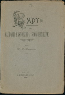 Rady dla młodych kaznodziei i spowiednik&oacute;w