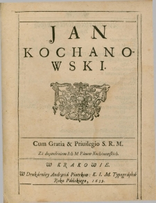 Jan Kochanowski ...