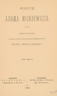 Poezye Adama Mickiewicza. T. 3