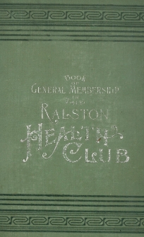 Book of general membership of the Ralston Health Club