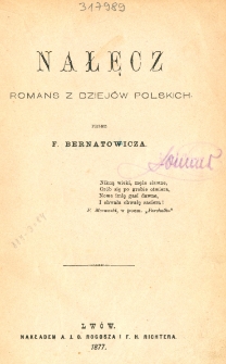 Nałęcz : romans z dziejów polskich