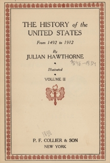 The history of the United States from 1492 to 1912. Vol. 2