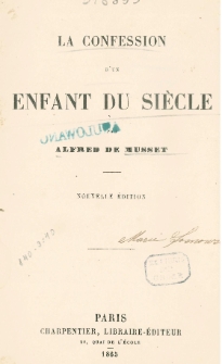 La Confession d’un enfant du siècle