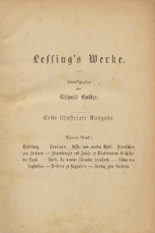 Lessing's Werke. Bd. 4