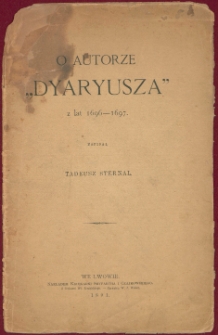 O autorze "Dyarusza" z lat 1696-1697