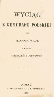 Wyciąg z geografii polskiej