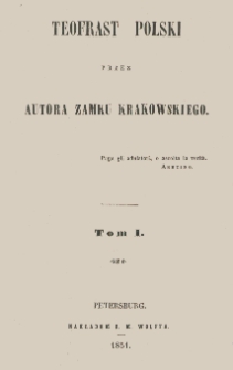 Teofrast polski. T. 1