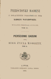 Pierścionki babuni czyli Bieg życia kobiety. T. 2