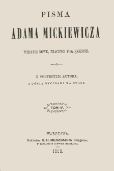 Pisma Adama Mickiewicza. T. 4