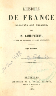L'histoire de France : racontée aux enfants