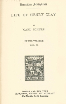 Life of Henry Clay : in two volumes. Vol. 2