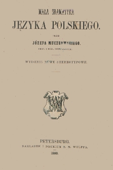 Mała gramatyka języka polskiego