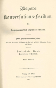 Meyers Konversations-Lexikon : ein Nachschlagewerk des allgemeinen Wissens. Bd. 13 : Nordseekanal- bis Politesse