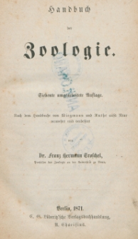 Handbuch der Zoologie