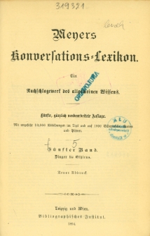 Meyers Konversations-Lexikon : ein Nachschlagewerk des allgemeinen Wissens