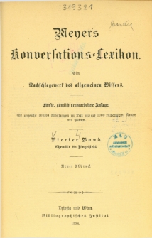 Meyers Konversations-Lexikon : ein Nachschlagewerk des allgemeinen Wissens