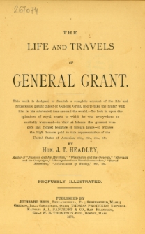 The life and travels of General Grant