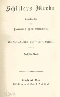 Schillers Werke. Bd. 12