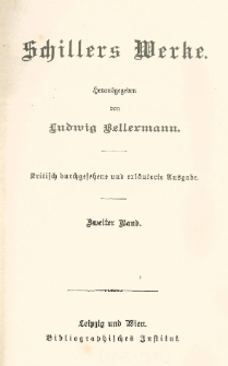 Schillers Werke. Bd. 2