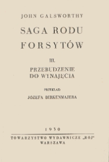 Przebudzenie ; Do wynajęcia