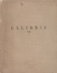 Exlibris : czasopismo poświęcone książce. [T.] 7, [z.] 1, 1925