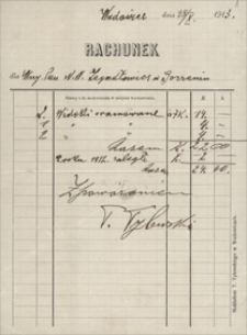 Papiery Emila Zegadłowicza : rachunki, kwity, upomnienia