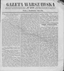 Gazeta Warszawska. 1853, nr 277 (9/21 X)