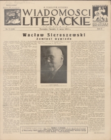 Wiadomości Literackie. R. 2, 1925, nr 11 (63), 15 III