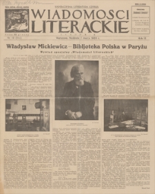 Wiadomości Literackie. R. 3, 1926, nr 10 (114), 7 III