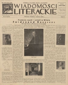 Wiadomości Literackie. R. 3, 1926, nr 31 (135), 1 VIII