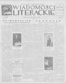 Wiadomości Literackie. R. 4, 1927, nr 6 (162), 6 II