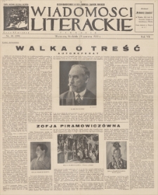 Wiadomości Literackie. R. 7, 1930, nr 26 (339), 29 VI